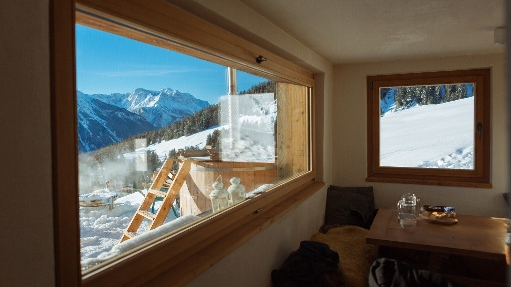 Innenansicht Maiensäss Planas